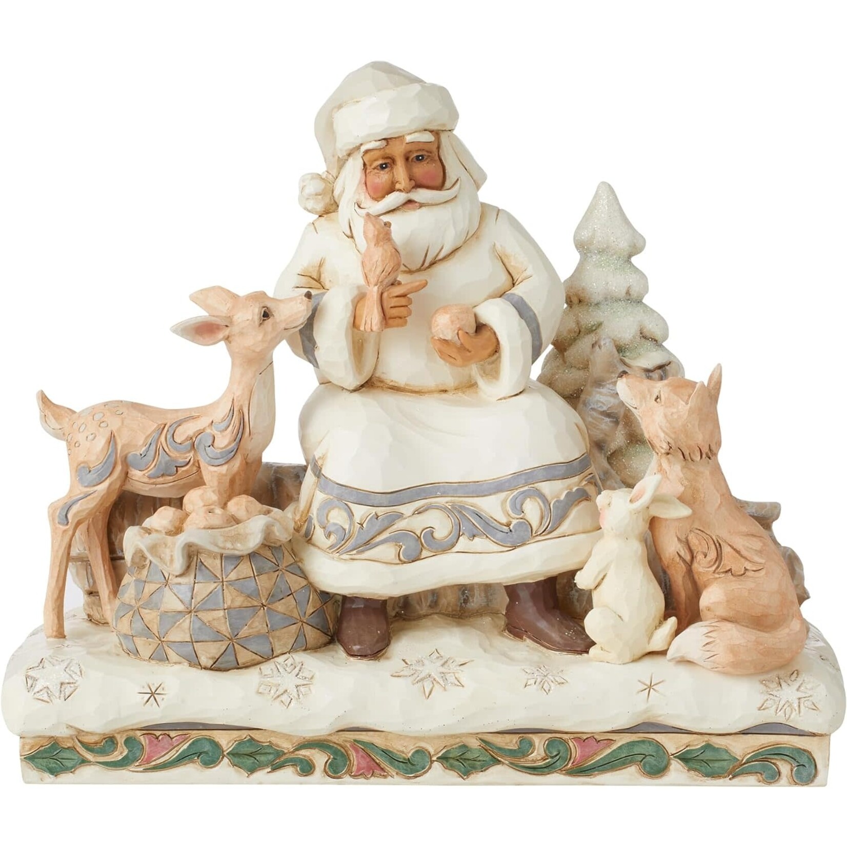 Jim Shore JS Fig - Woodland Santa Sitting