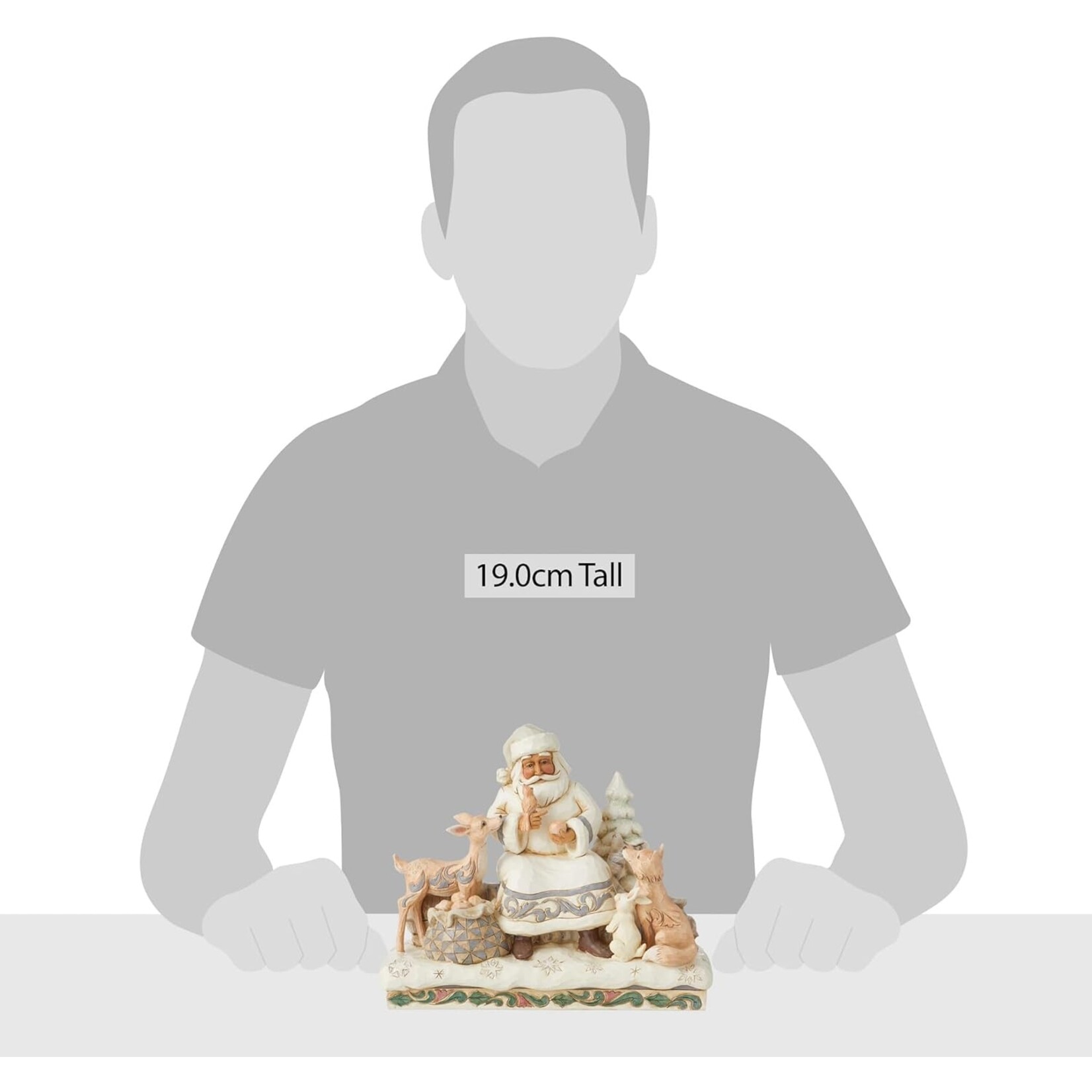 Jim Shore JS Fig - Woodland Santa Sitting