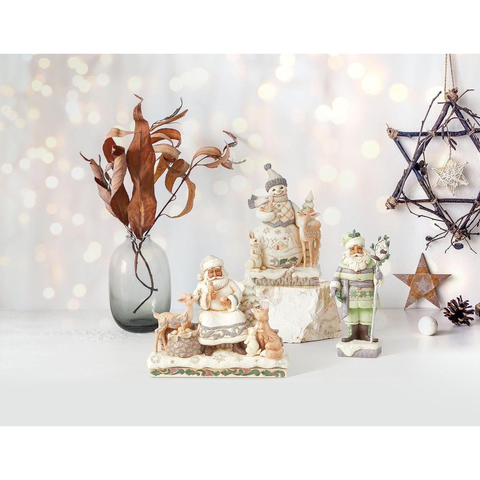 Jim Shore JS Fig - Woodland Santa Sitting