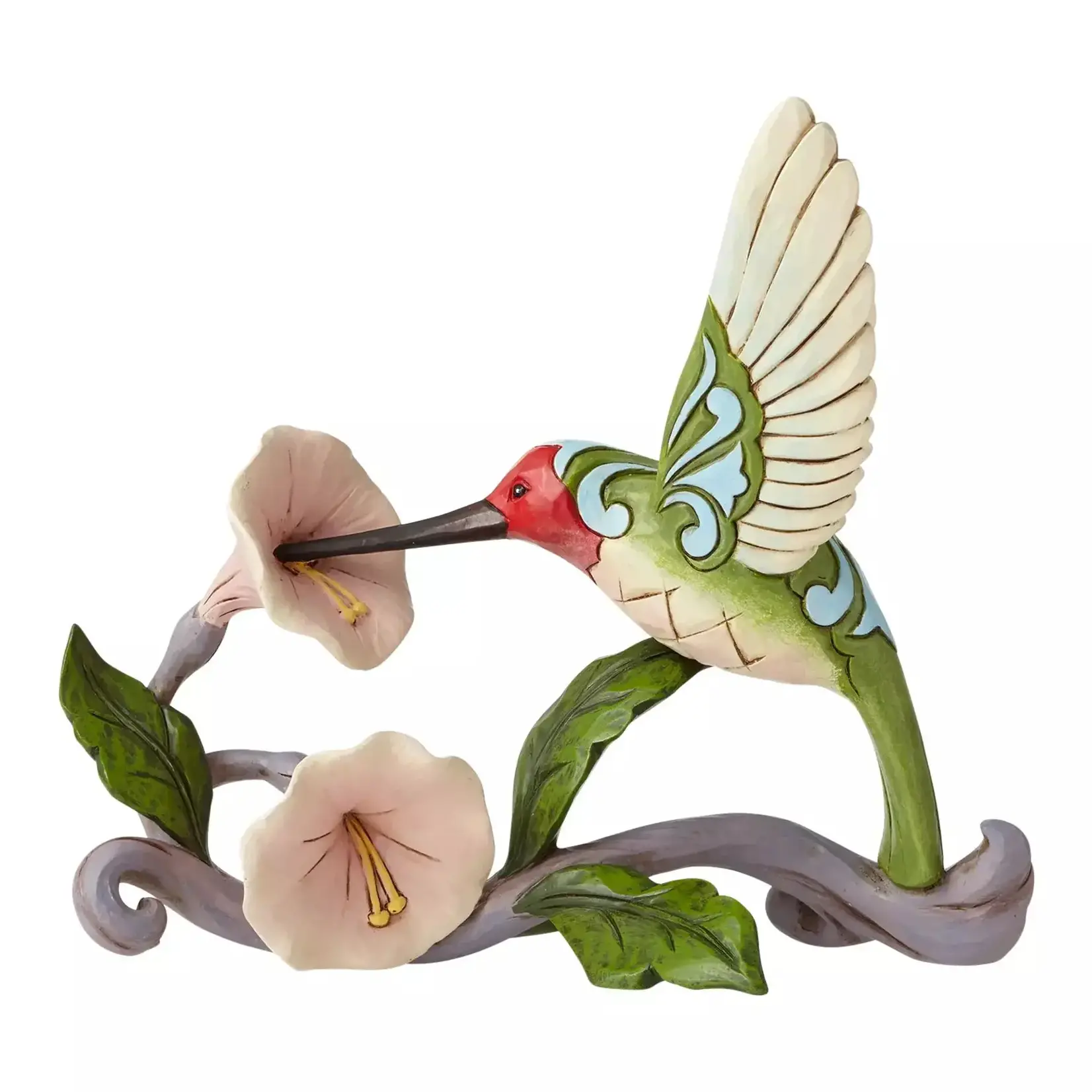 Jim Shore JS Fig - Hummingbird w/Flowers