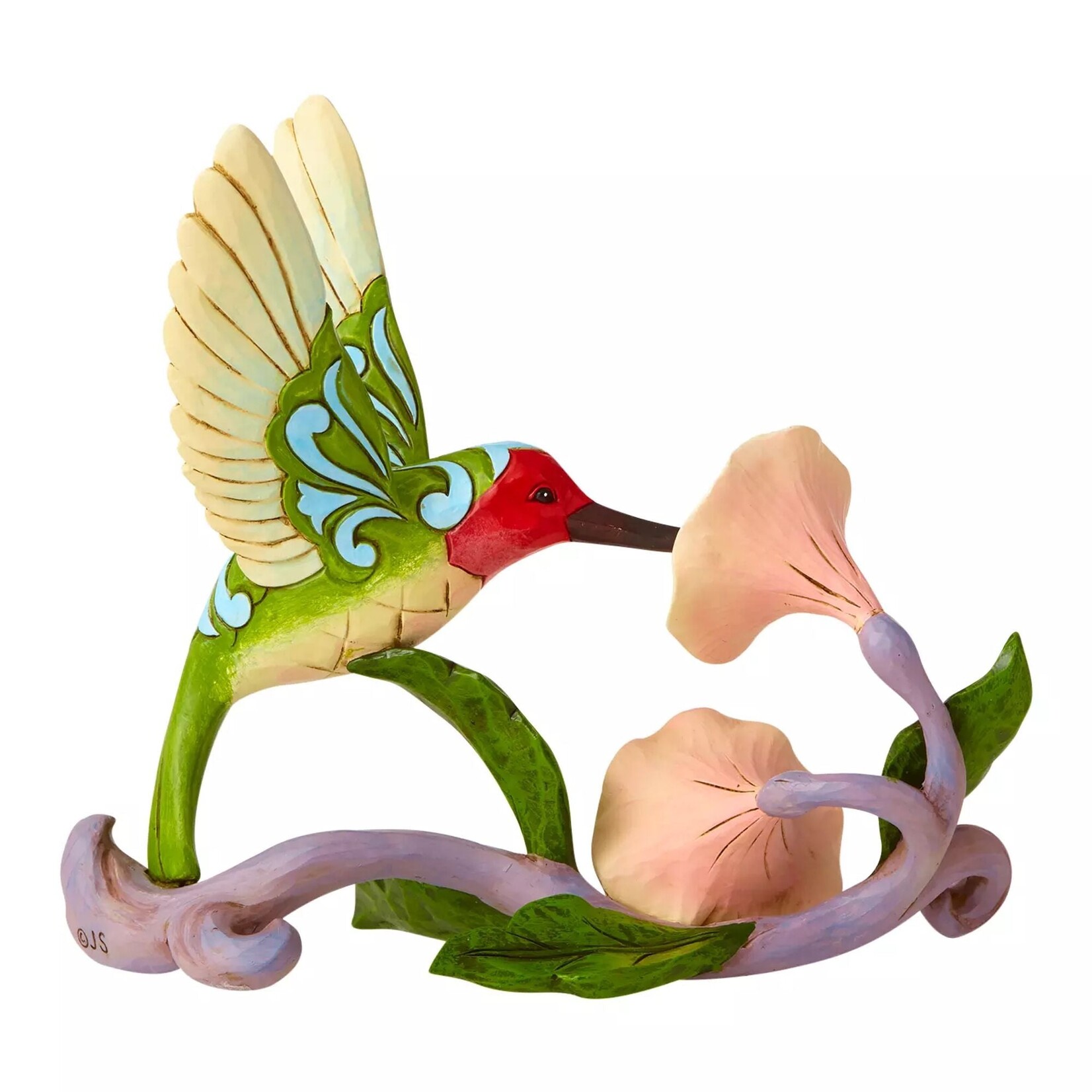 Jim Shore JS Fig - Hummingbird w/Flowers