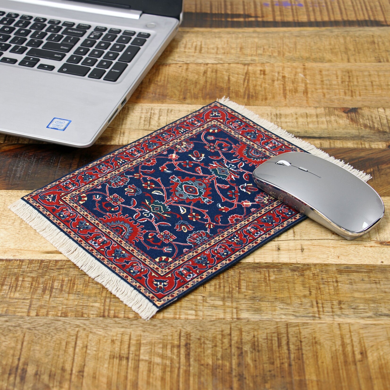 Mouse Rug Deep Blue Bergamo -