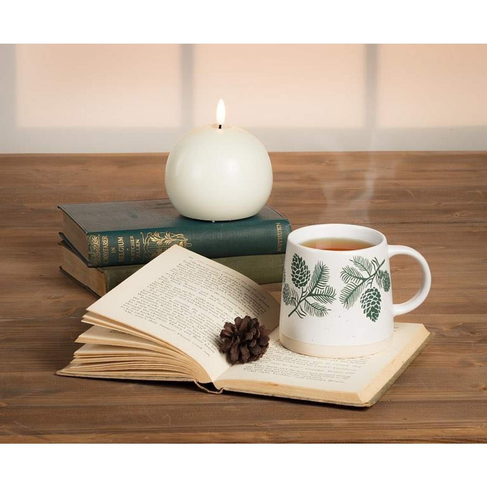 Abbott Mug - Wide Base - Pinecones