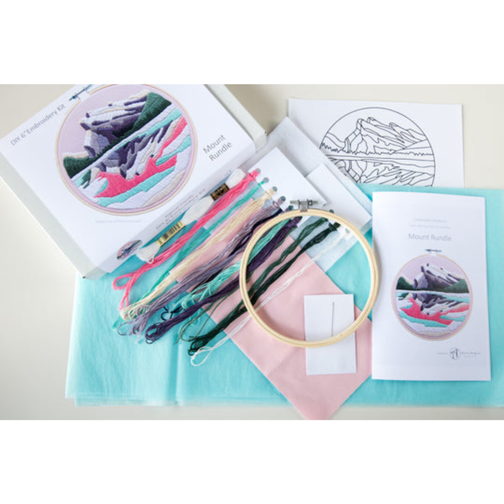 Anna Angiel Embroidery Kit - Mount Rundle