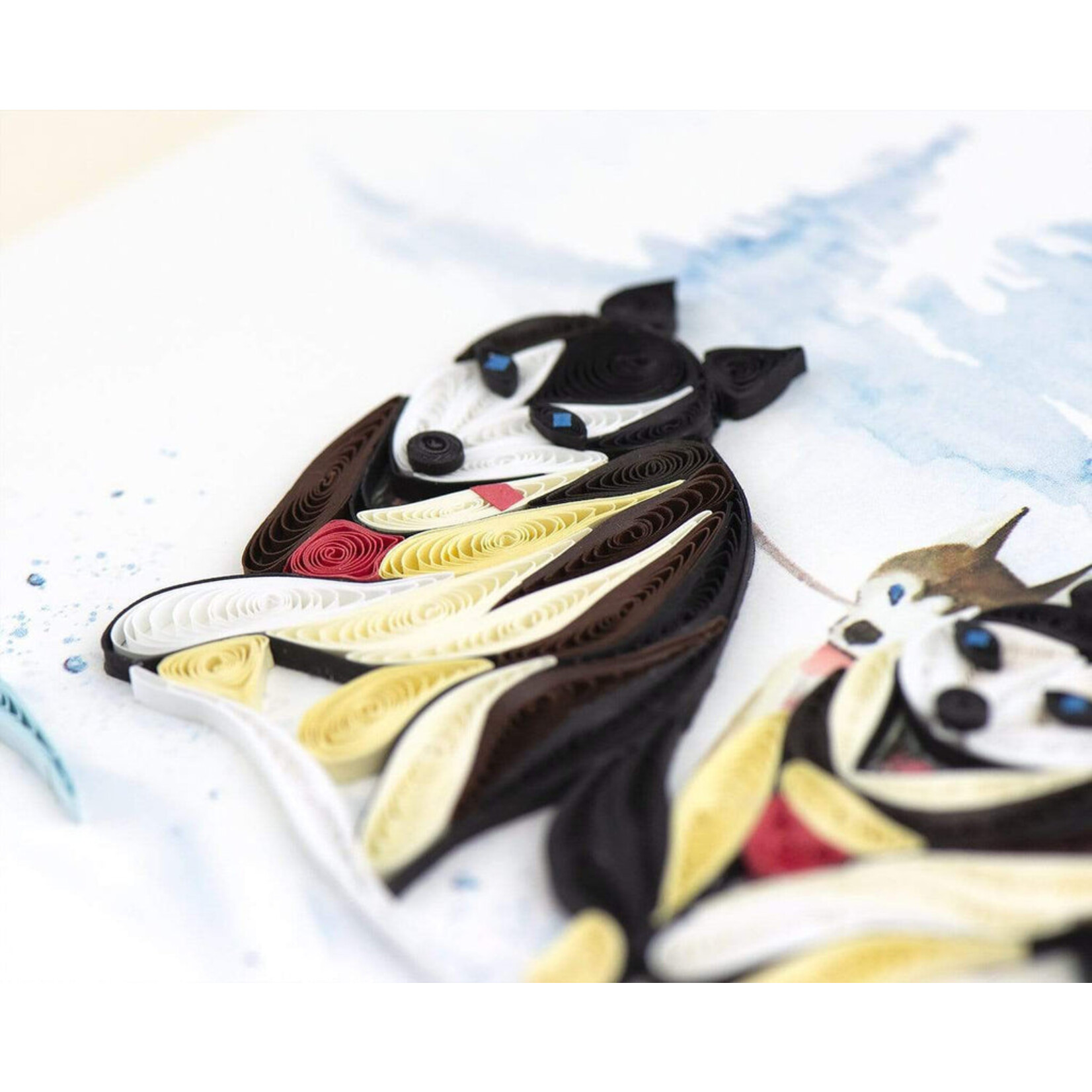 Quilling Card Quilling Card - Sled Dogs