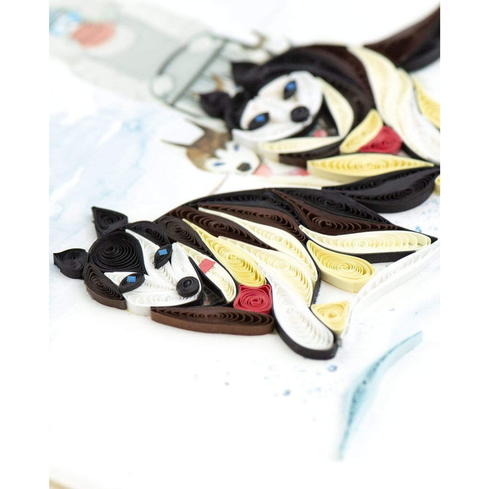 Quilling Card Quilling Card - Sled Dogs