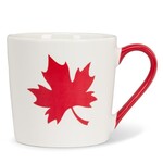 Abbott Mug - Red Handle Maple Leaf