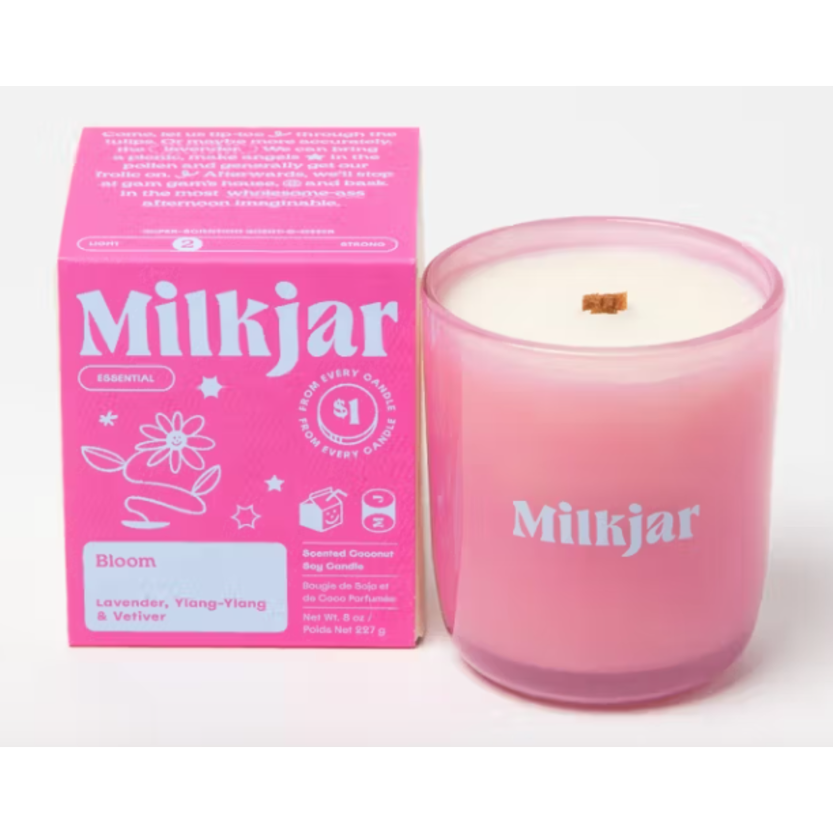 Milk Jar Candle Co Candle - Bloom (Lavender, Ylang-Ylang, Vetiver)