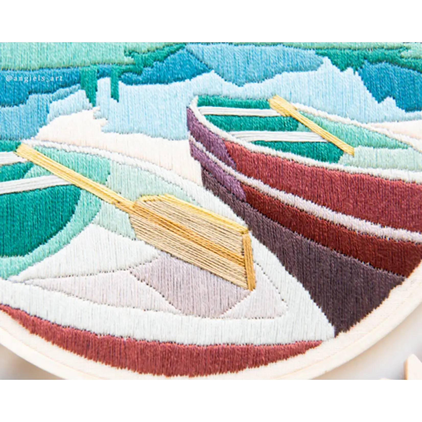 Anna Angiel Embroidery Kit - Boats