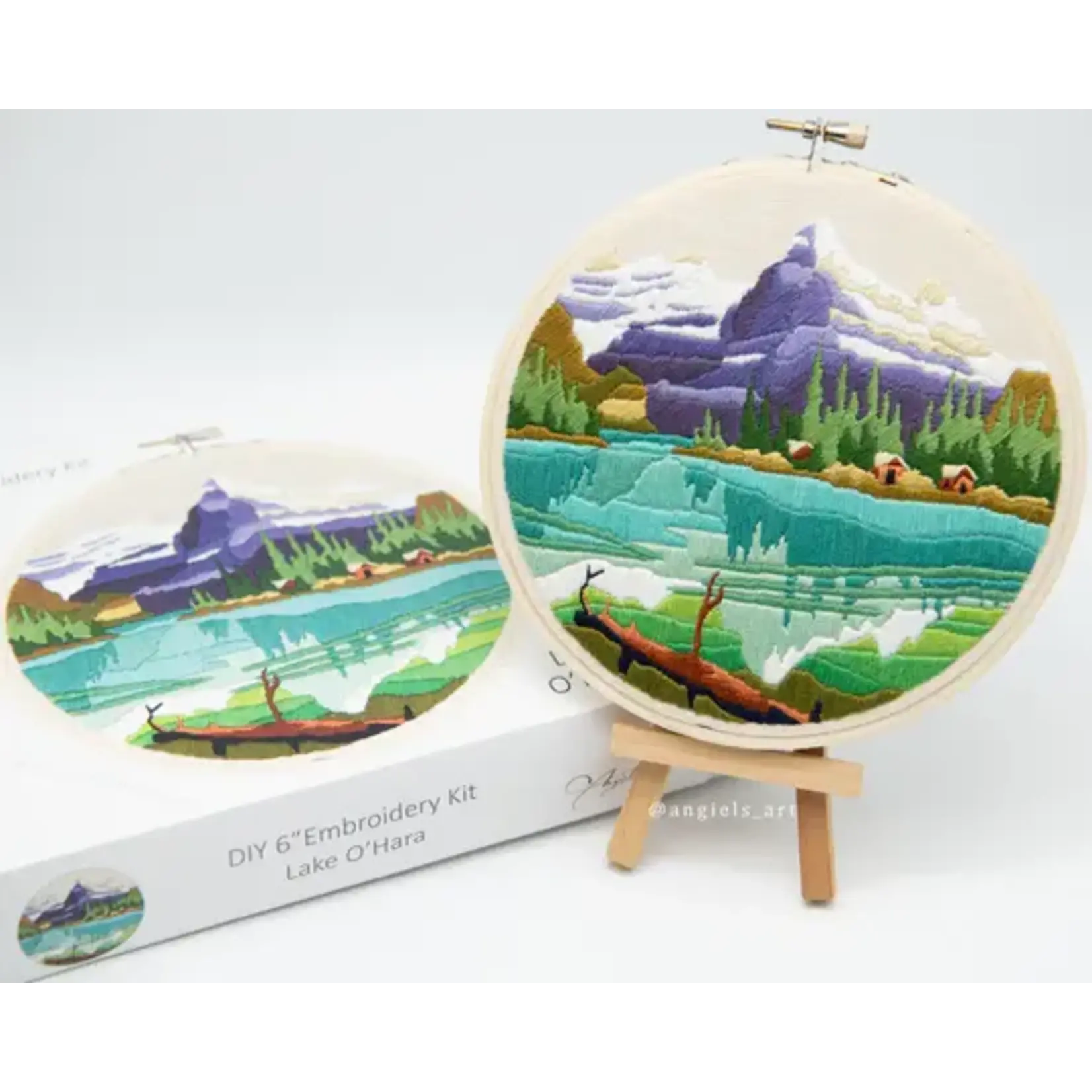 Anna Angiel Embroidery Kit - Lake O'Hara