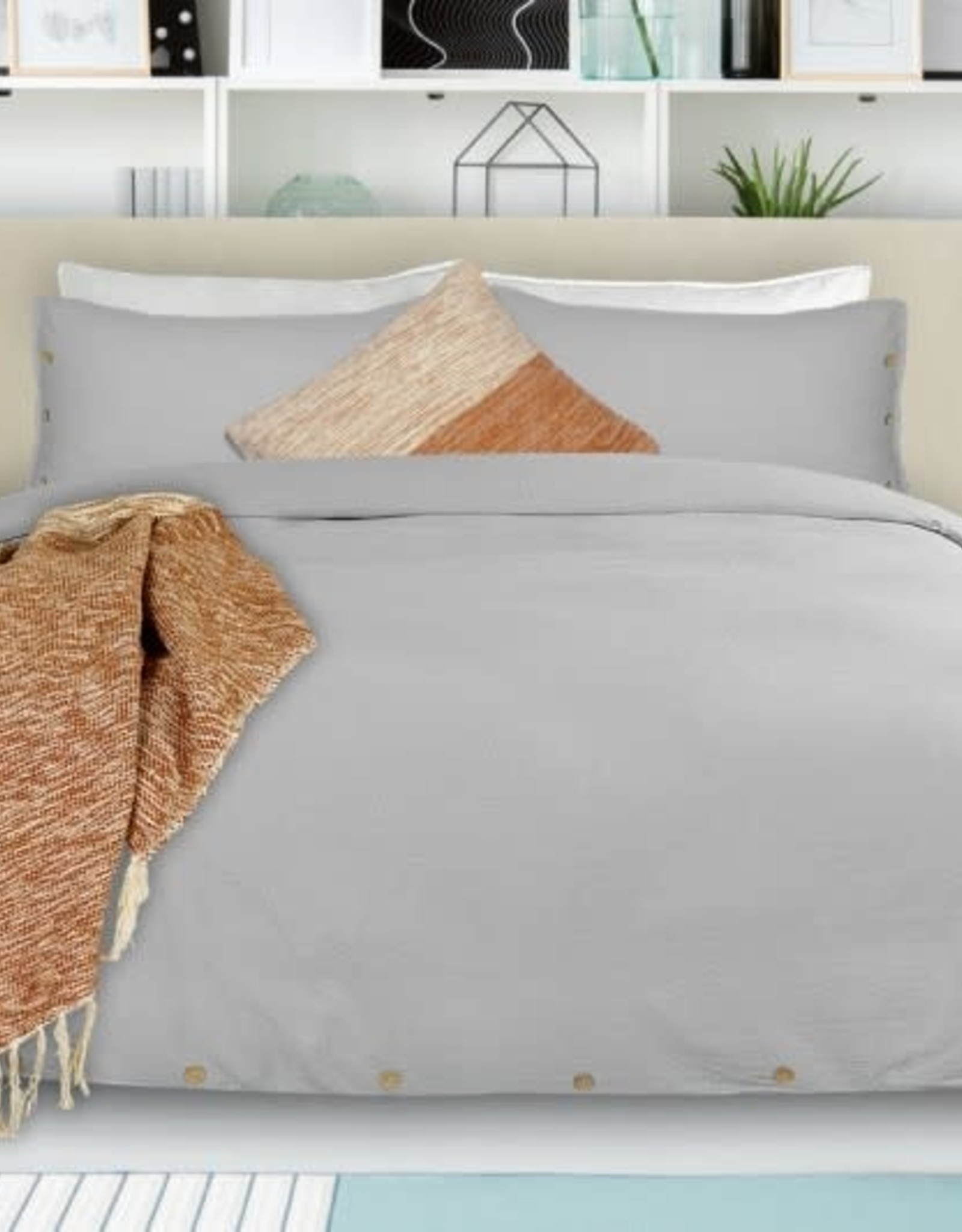 Alamode Home Duvet Cover RJS Coxen Grey Queen