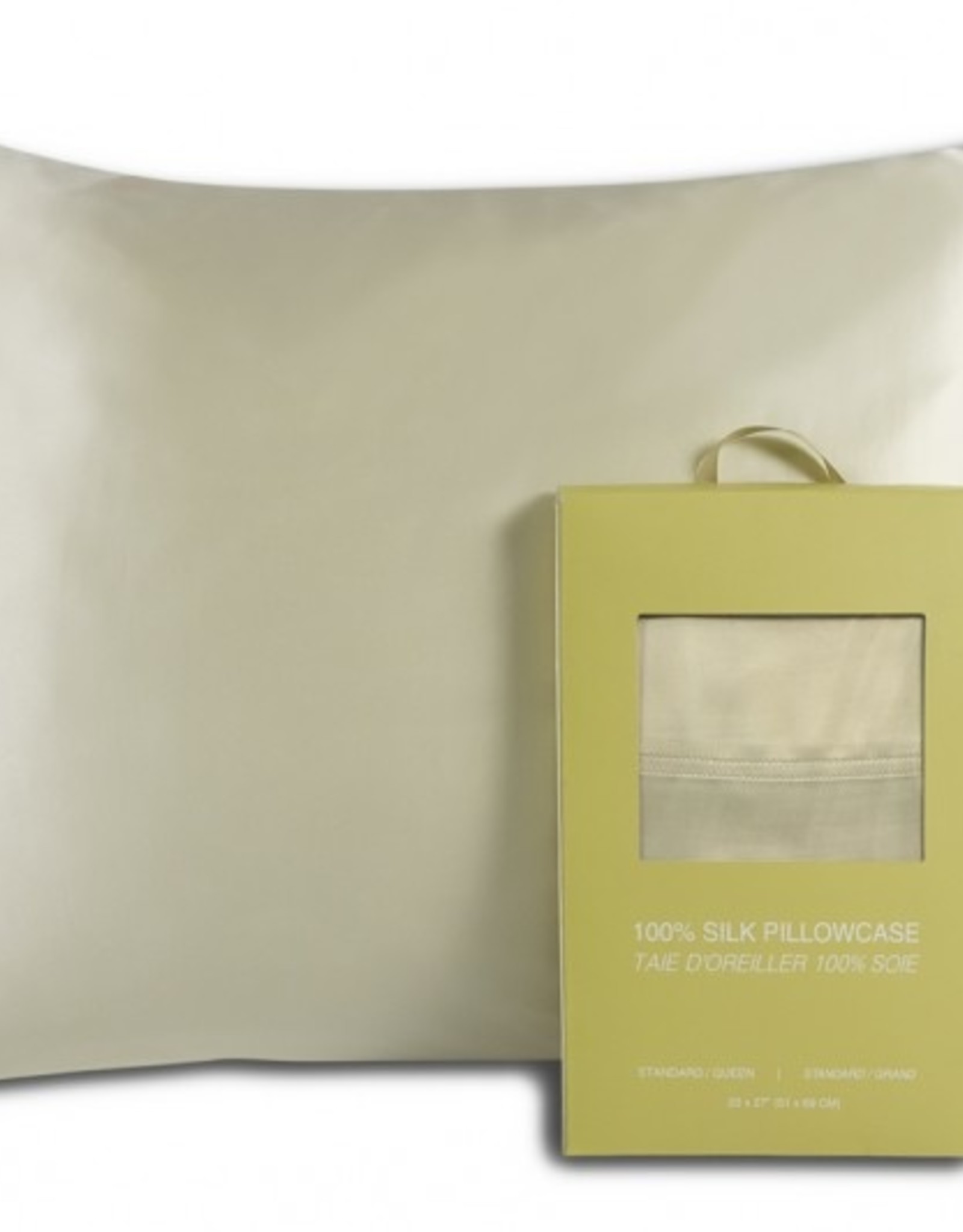 Alamode Home Pillow Case Silk RJS King Ivory ( Single )