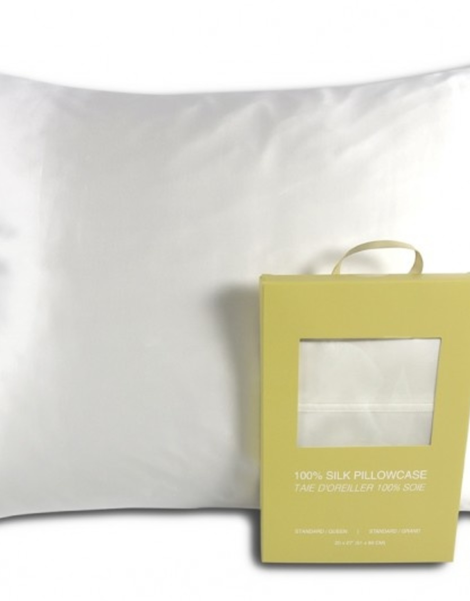 Alamode Home Pillow Case Silk RJS King White ( Single )