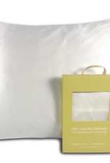 Alamode Home Pillow Case Silk RJS Queen White ( Single )