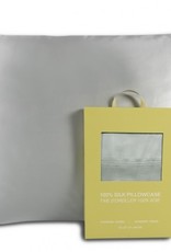 Alamode Home Pillow Case Silk RJS Queen Silver ( Single )
