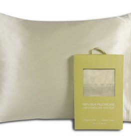 Alamode Home Pillow Case Silk RJS Queen Ivory ( Single )