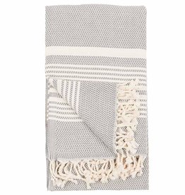 Pokoloko Turkish Towel Pokoloko Hasir Slate TTH10