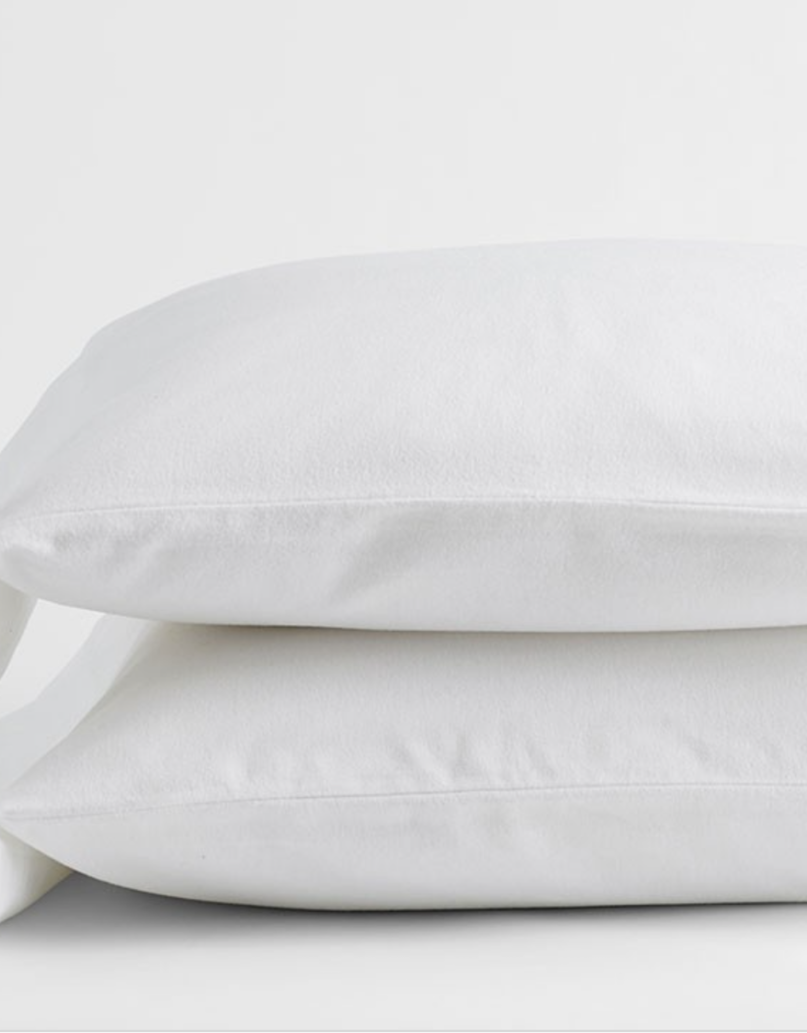 Intermark Pillow Cases Dormisette Flannel King White ( Pair )