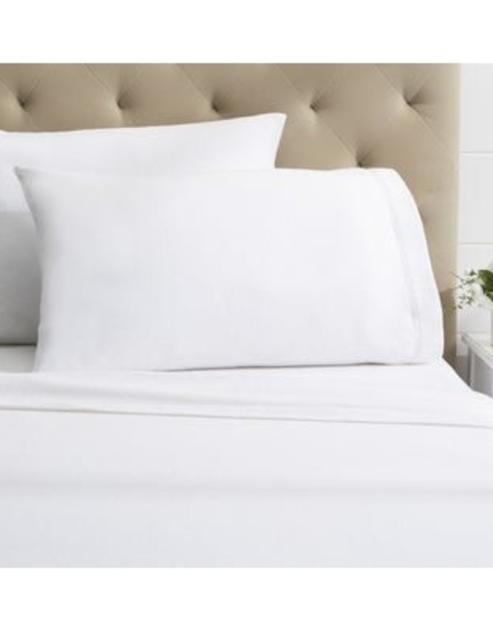 Sheets Dormisette Flannel King White Fitted - Design Therapy Inc.