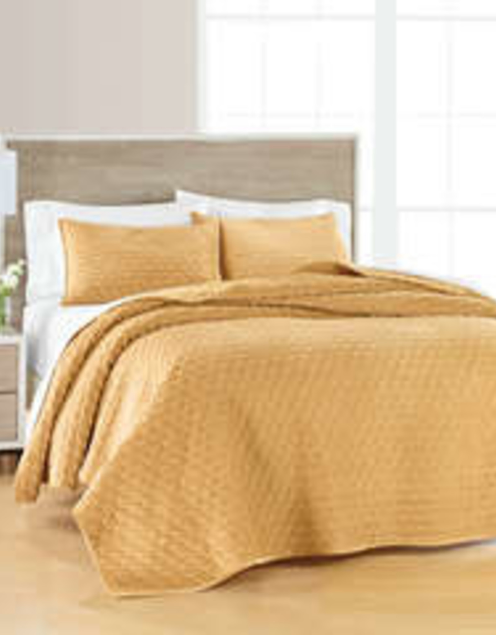 Peace Arch Quilt Sets Peace Arch Medallion Mustard 60962 Queen**