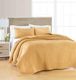 Peace Arch Quilt Sets Peace Arch Medallion Mustard 60962 Queen**