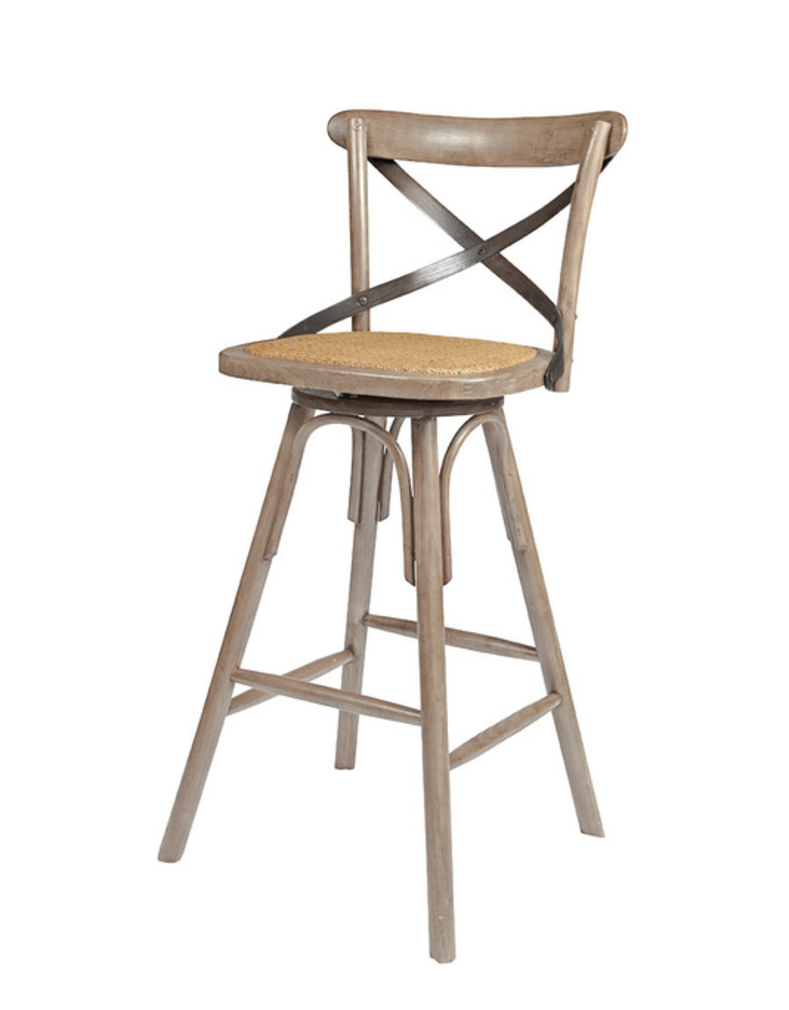 LH Imports LH Crossback Counter Stool -Sundried