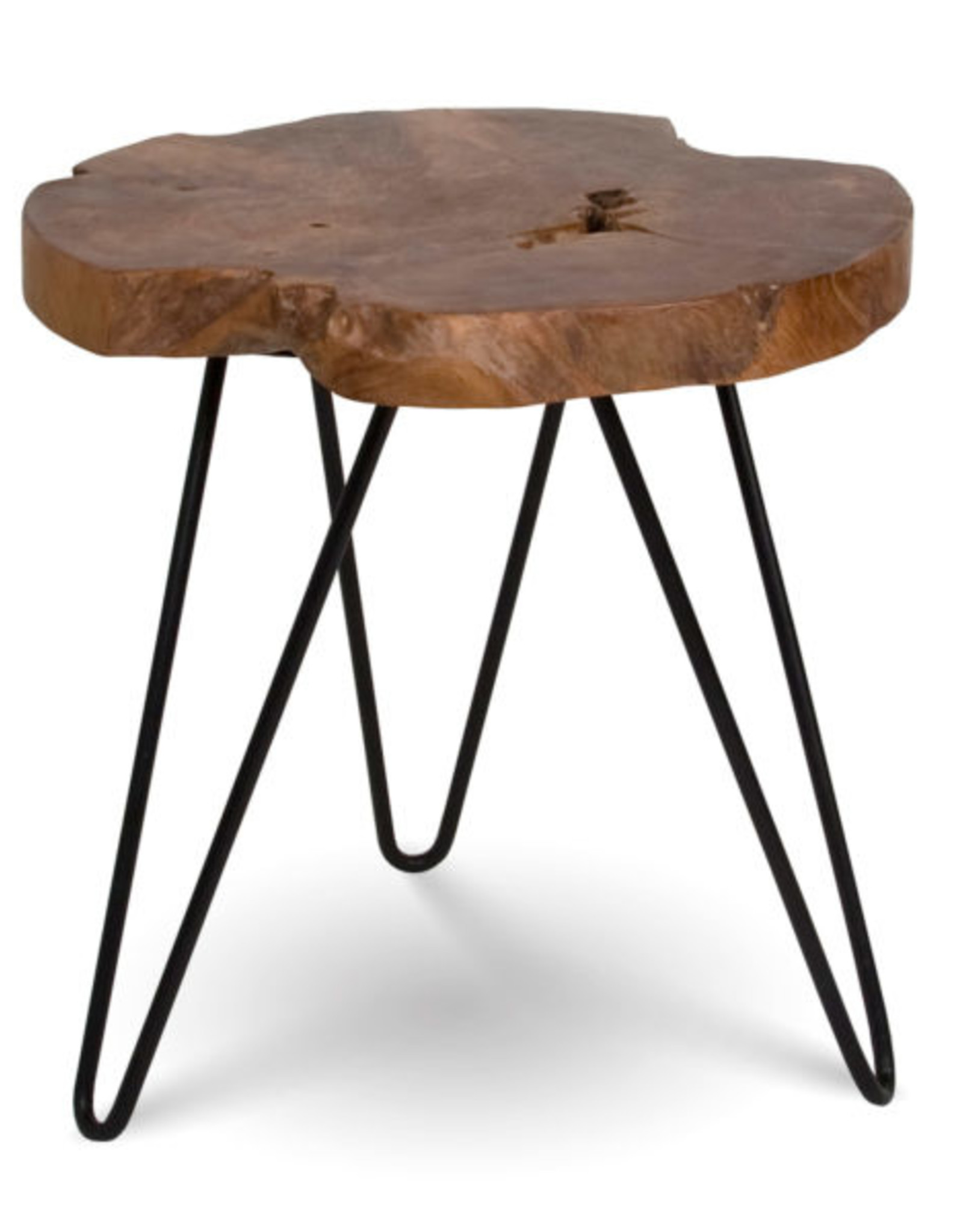 Style In Form SIF Natura Hairpin Round Accent Table NAT-019
