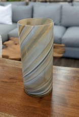 Vase T&T Swirl Large Grey