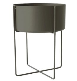 Planter CJ Nape Black Speckle w/Stand