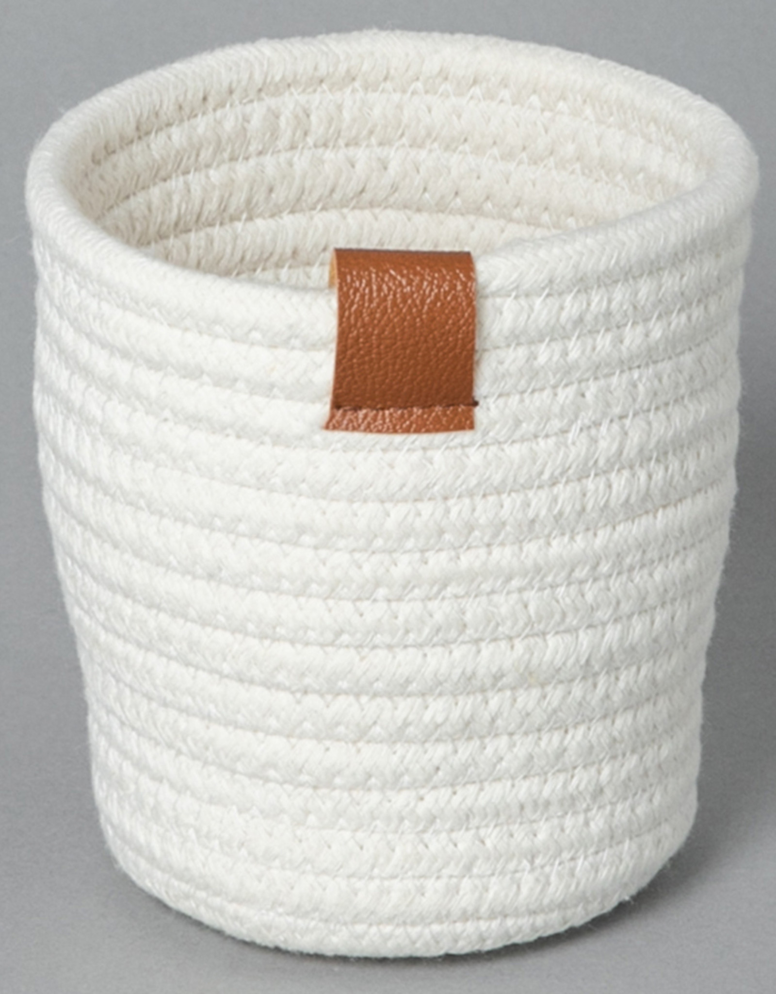 Cathay Planter Cathay White Cotton Rope 5.25” D 08-1978