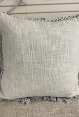 Cushions PC Grey Linen Fringe