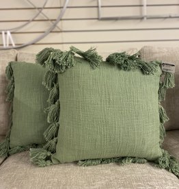 Cushions PC Green Tassels