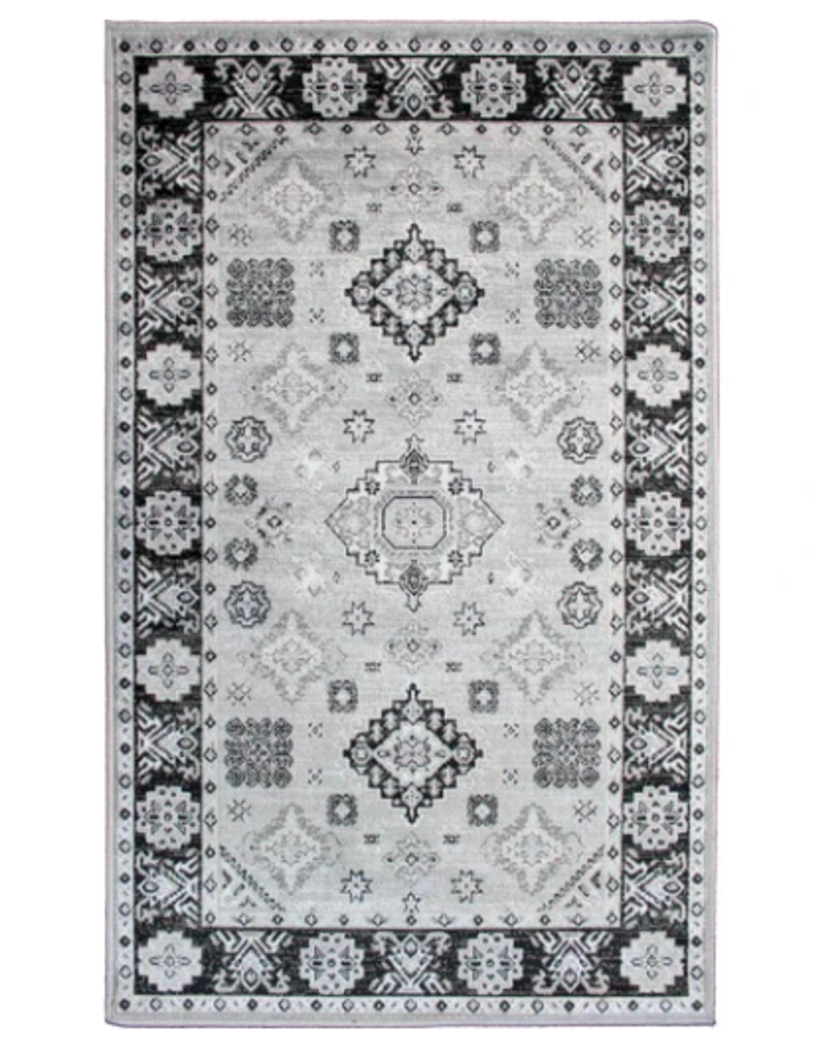 Rugs Avocado Artificial Silk 2'4 x 7'3  Kazak Silver