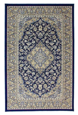 Rugs Avocado Artificial Silk 2'4 x 3'7 Kirman Navy