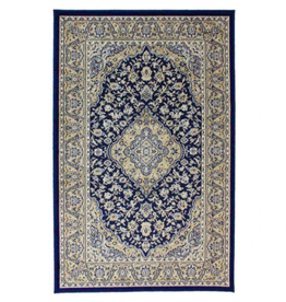 Rugs Avocado Artificial Silk 2'4 x 3'7 Kirman Navy