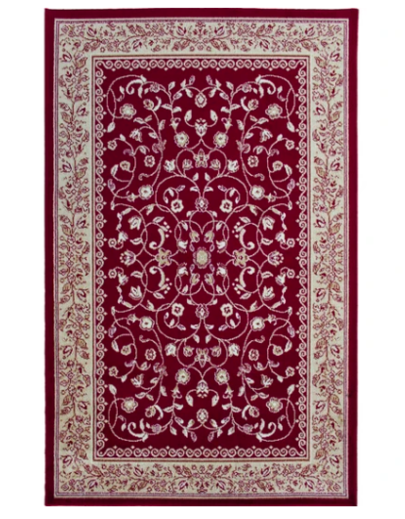 Rugs Avocado Artificial Silk 2'4 x 3'7 Sarook Red