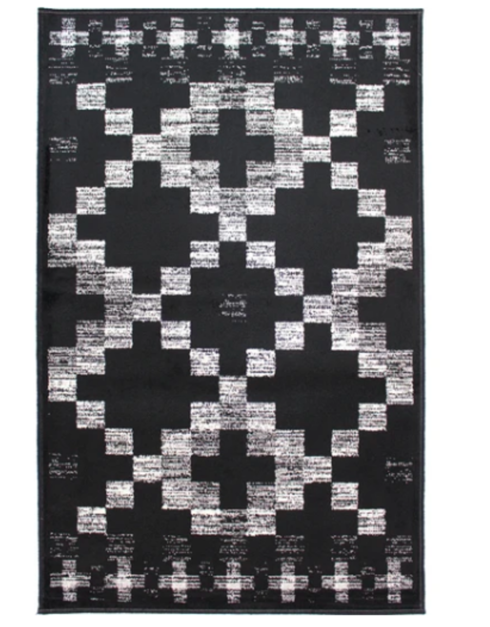 Rugs Avocado Artificial Silk 2'4 x 3'7 Gala Black