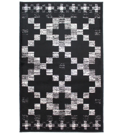 Rugs Avocado Artificial Silk 2'4 x 3'7 Gala Black