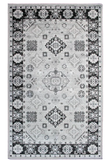 Rugs Avocado Artificial Silk 2'4 x 3'7 Kazak Silver