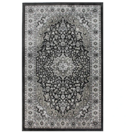 Rugs Avocado Artificial Silk 2'4 x 7'3  Kashan Anthracite