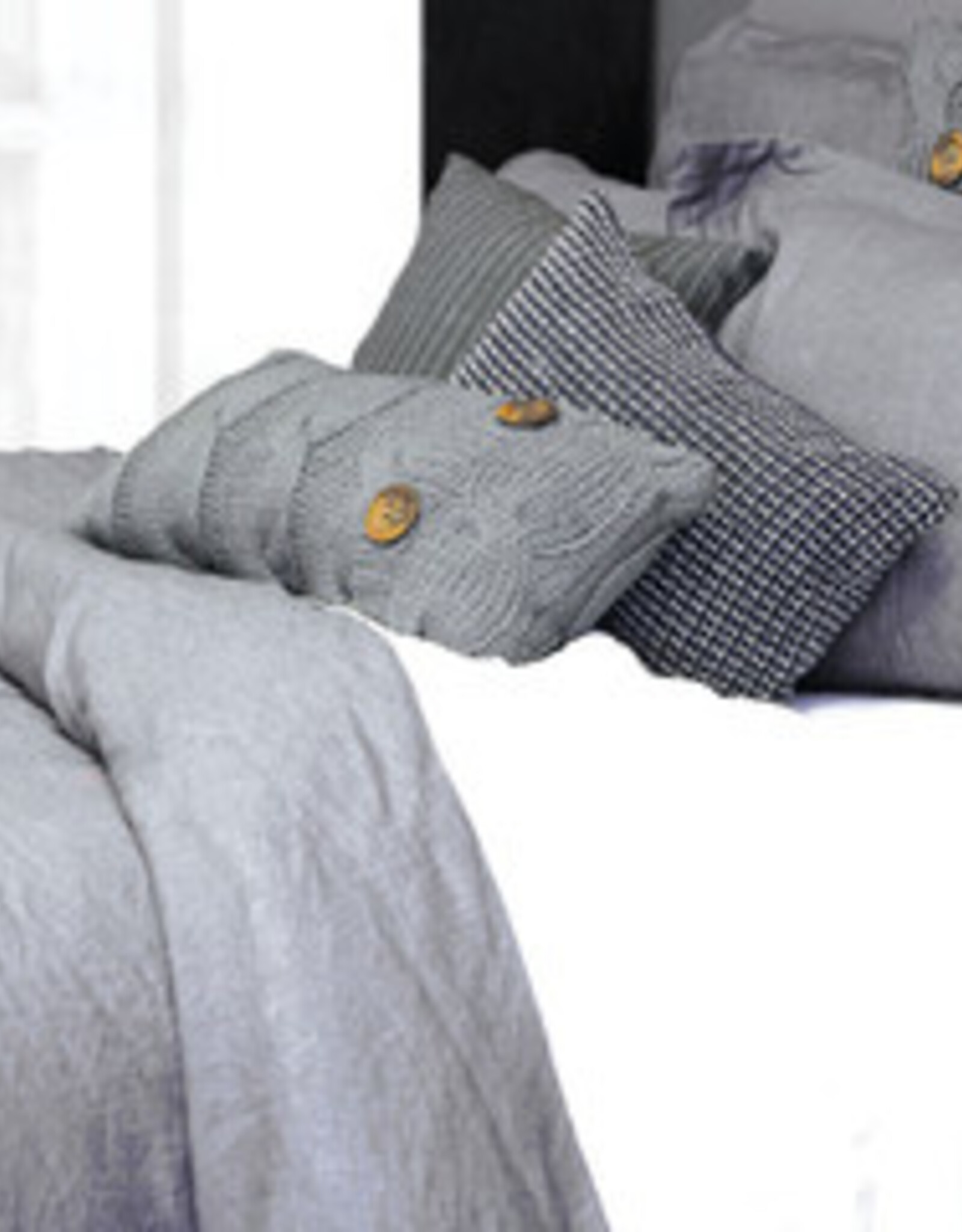 Alamode Home Sheets RJS Morgan Linen Set King Grey