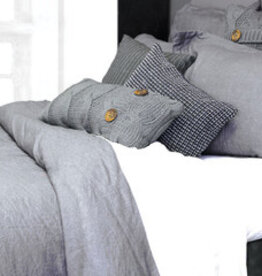 Alamode Home Sheets RJS Morgan Linen Set King Grey