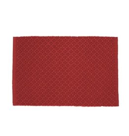 Placemat Harman Diamond Ribbed Woven Red