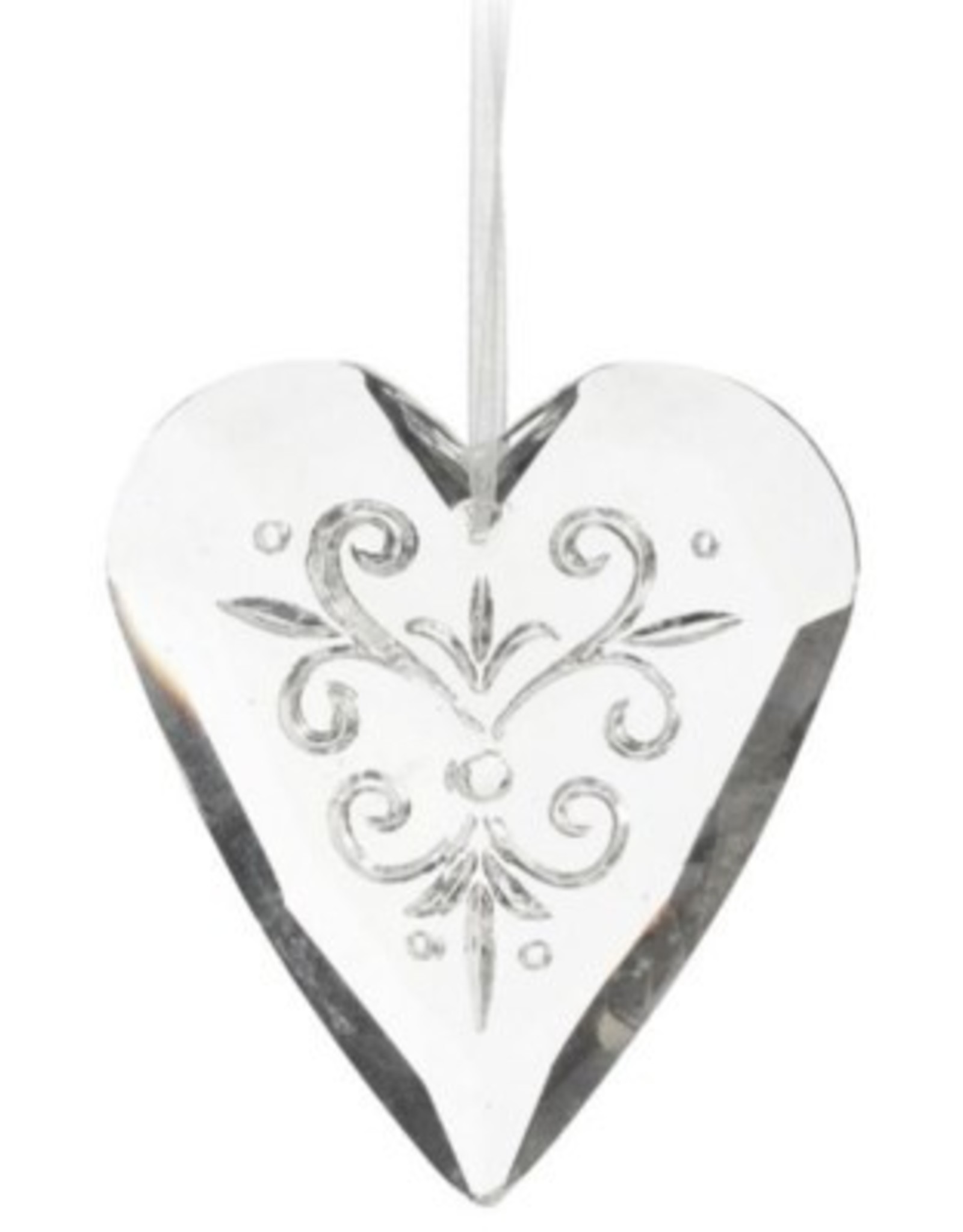 Xmas PC Heart Etched 3810774