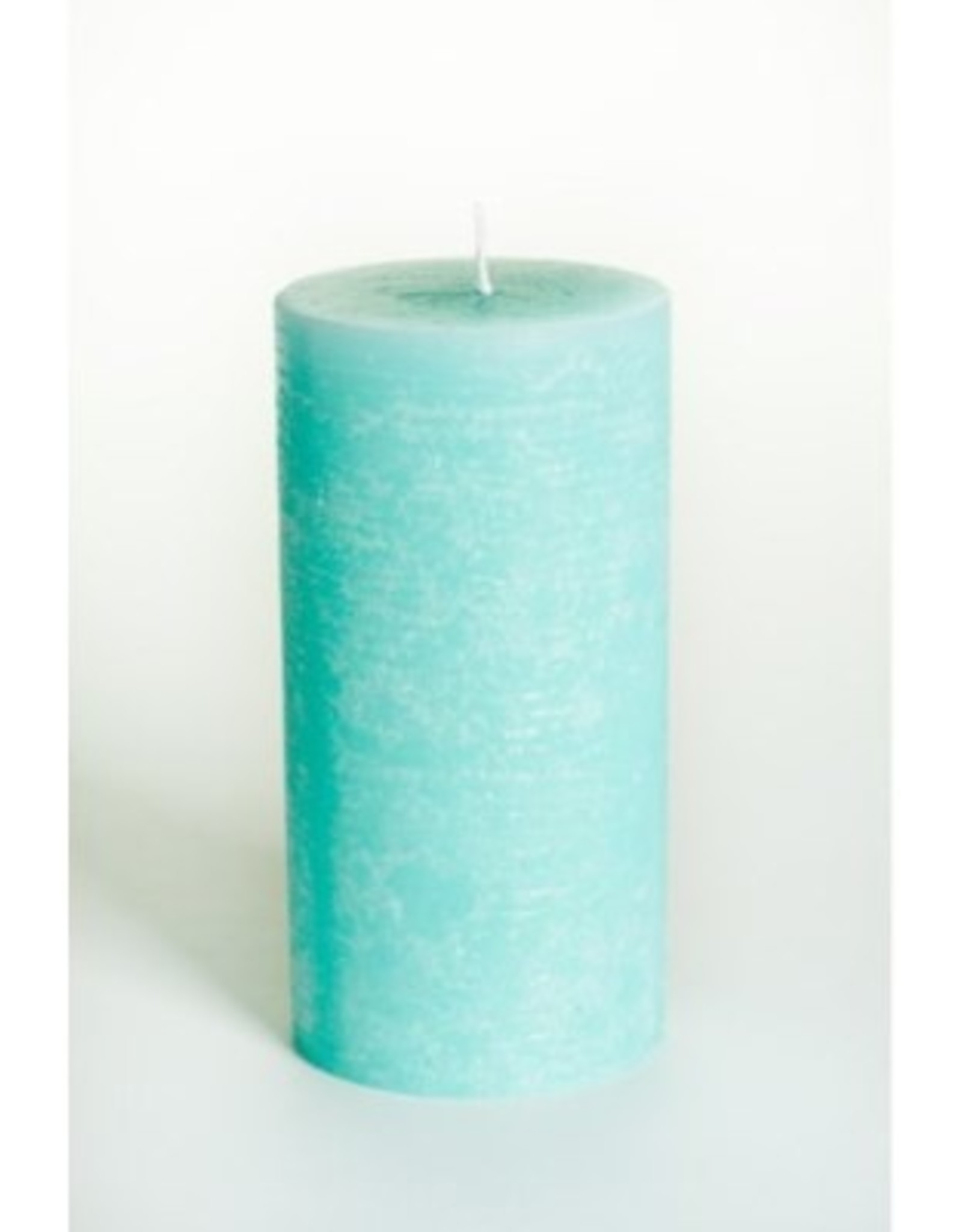Candle PC Pillar Rustic Turquoise 3D x 6 8300138