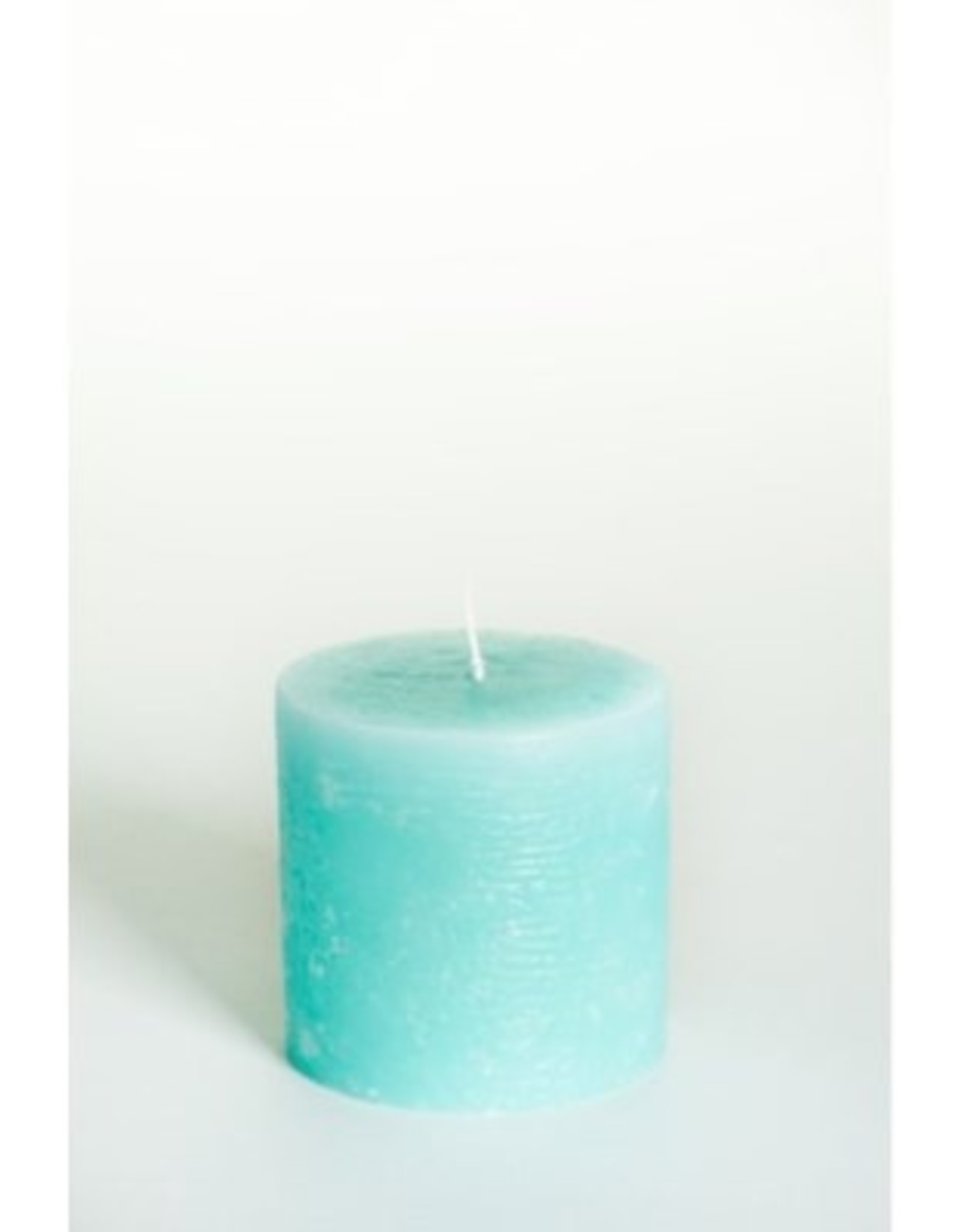 Candle PC Pillar Rustic Turquoise 3D x 3 8300137