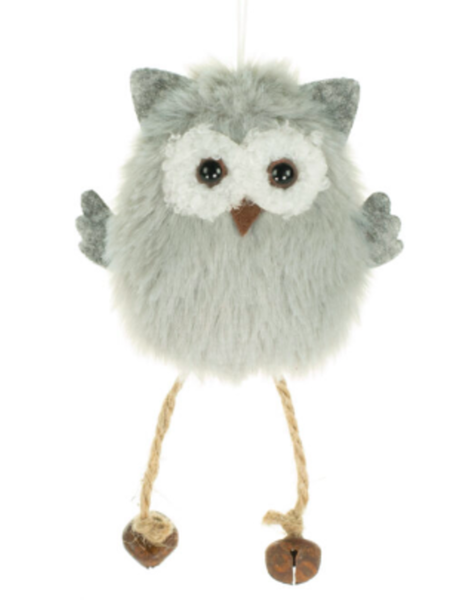 Xmas Starlight Grey Fabric Owl 5.25 ” DK0269