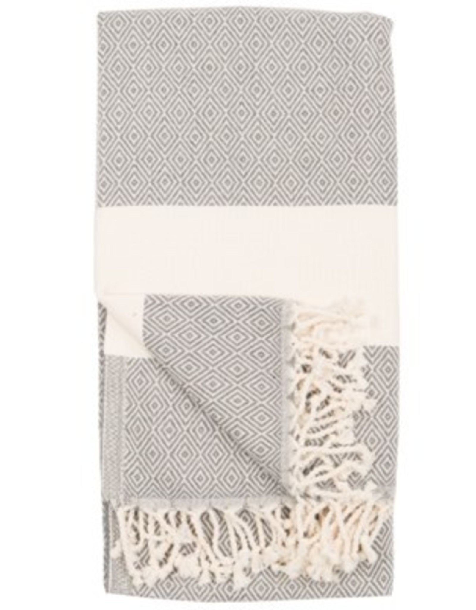 Pokoloko Turkish Towel Pokoloko Diamond Slate TTD4