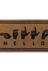 Doormat Ganz Hello Sign Language CB176005