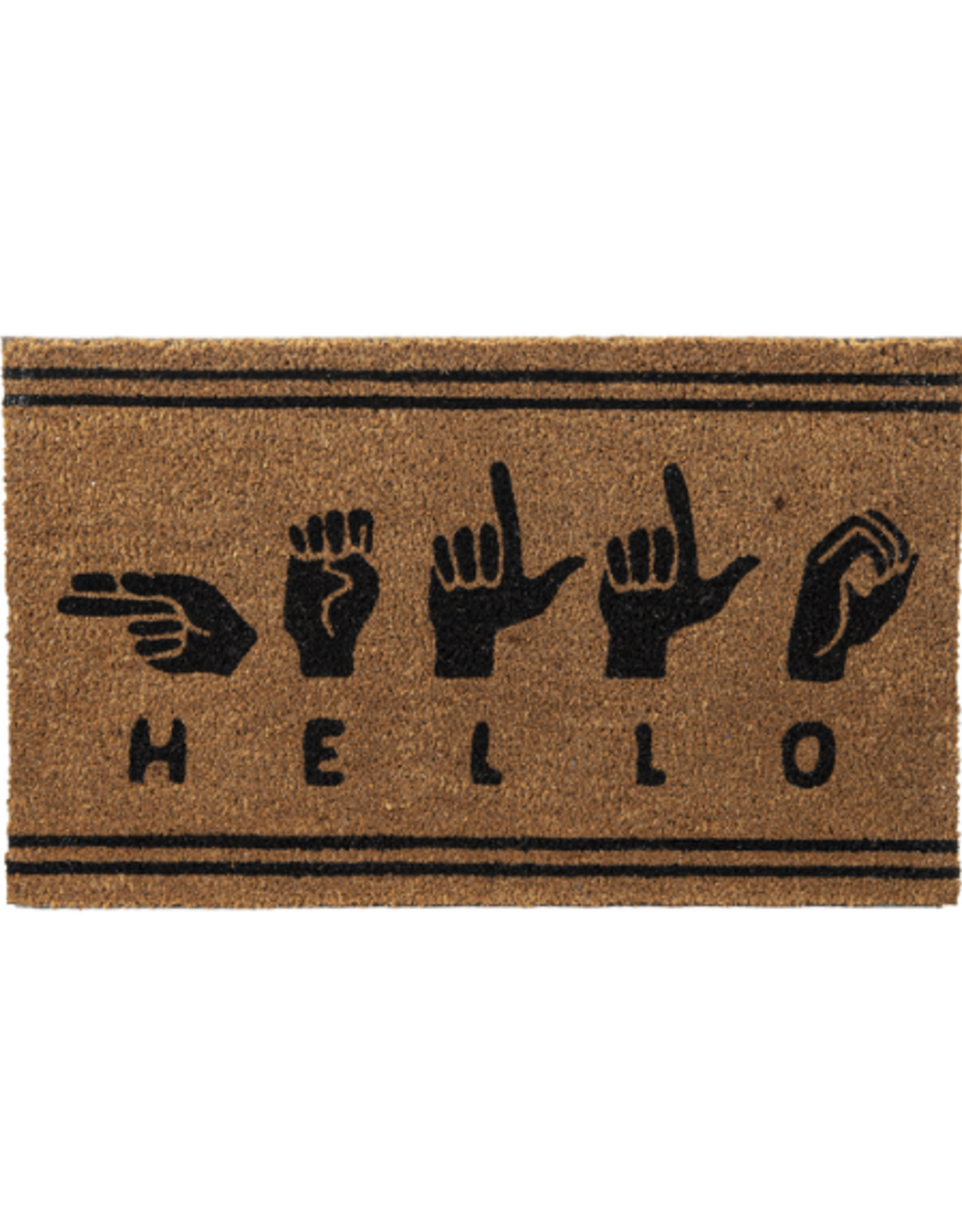 Doormat Ganz Hello Sign Language CB176005